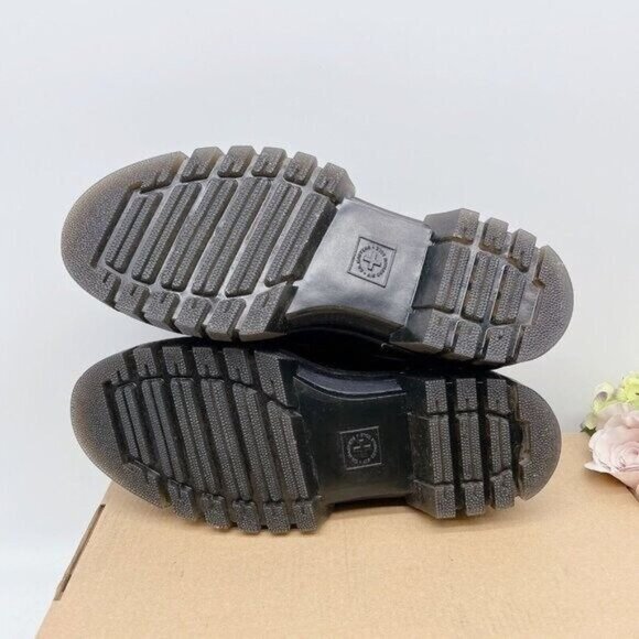 Dr. Martens Audrick 3-Eye Womens Platform Lace Up Shoe Black Nappa Lux US 10 - Picture 9 of 10